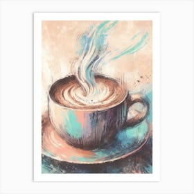 Coffee Painting Art Print