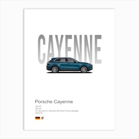 Cayenne Porsche Art Print