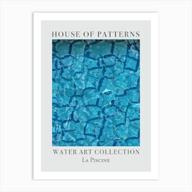 House Of Patterns La Piscine Water 28 Art Print