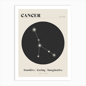 Astrology Constellation - Cancer Art Print