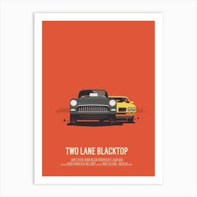 Two Lane Blacktop Art Print