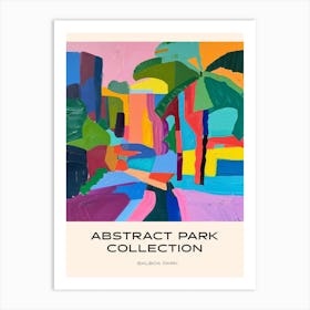 Abstract Park Collection Poster Balboa Park San Diego 1 Art Print