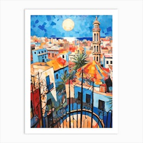 Barcelona Spain 2 Fauvist Painting Art Print