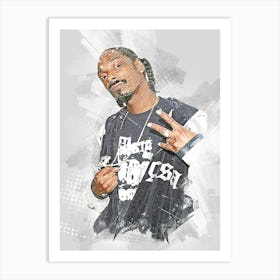 Snoop Dogg Watercolor Art Print