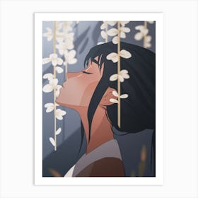 Kawaii Woman Art Print