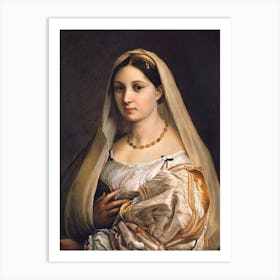 Woman With A Veil, Raphael Art Print
