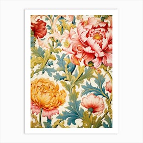 Floral Wallpaper 175 Art Print