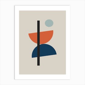 bauhaus Abstract shapes Affiche