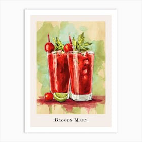 Bloody Mary Tile Poster 4 Art Print