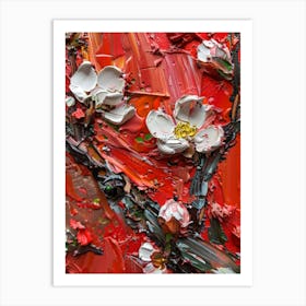 Red Blossoms Art Print