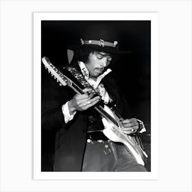 Jimi Hendrix Vintage Art Print