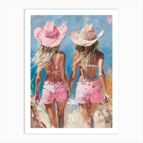 Two Friends On The Beach Art Print