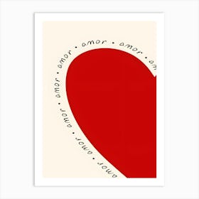 Heart Of Love Art Print