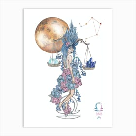 Libra Goddess 1 Art Print