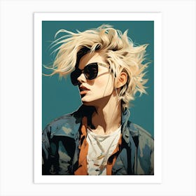 80s Rockstar Pop Art 2 Art Print