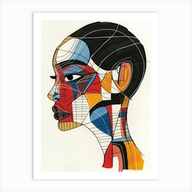 Abstract Portrait Of A Woman 54 Art Print