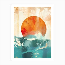 Sunset At The Beach 31 Art Print