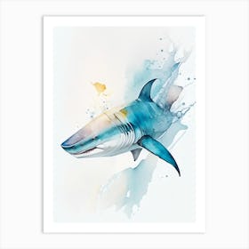 Nurse Shark Watercolour Art Print
