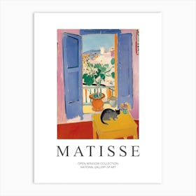 Henri Matisse Cat Inspired Open Window Collection Art Print