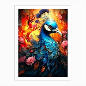 Peacock 4 Art Print