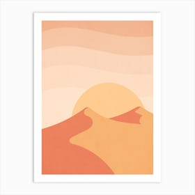 Sunset On The Mountains Art Print