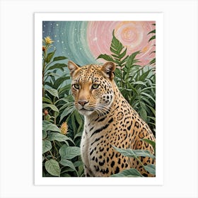 Leopard In The Jungle no2 Art Print