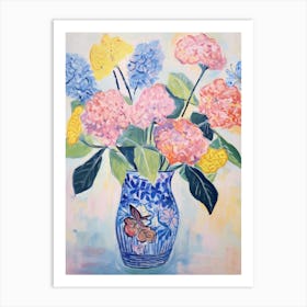 Flower Painting Fauvist Style Hydrangea Art Print