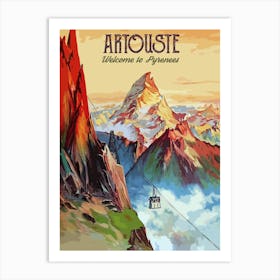 Artouste Ski Area, Pyrenees, France Art Print