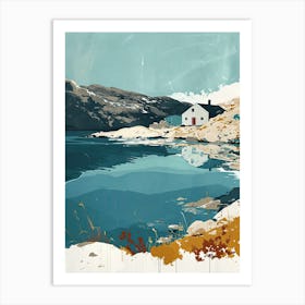 House By The Lake, Sweden Art Print