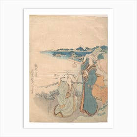 Hokusai's Woman Woodblock Print, Katsushika Hokusai Art Print