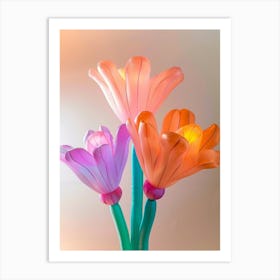 Dreamy Inflatable Flowers Fuchsia 1 Art Print