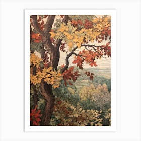 Boxelde 3 Vintage Autumn Tree Print  Art Print