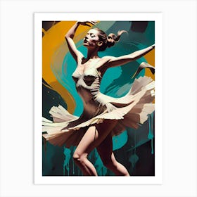 Ballerina In Motion Art Print