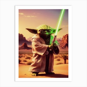 Star Wars Yoda Art Print