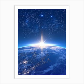 Earth From Space Art Print