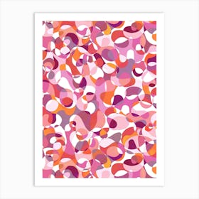 Round The Twist- Pink Art Print