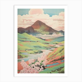 Mount Aso In Kumamoto Japanese Landscape 4 Art Print