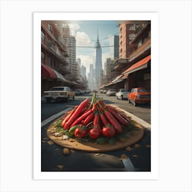 'City Of Tomatoes' Art Print