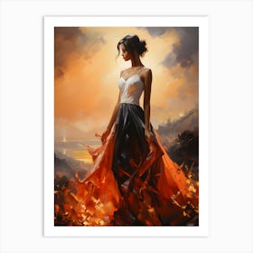 Elegance In Flames Art Print