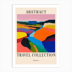 Abstract Travel Collection Poster Mauritius 1 Art Print