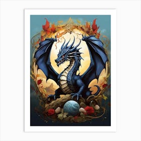 Dragon In The Sky Art Print