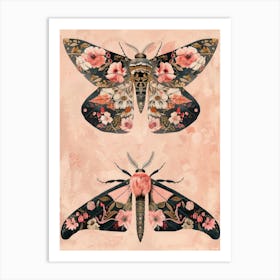 Butterfly Elegance William Morris Style 5 Art Print