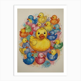 Ducks Art Print