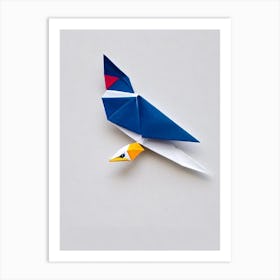 Bald Eagle Origami Bird Art Print