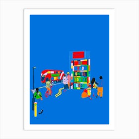 Day Out In Busy London Art Print
