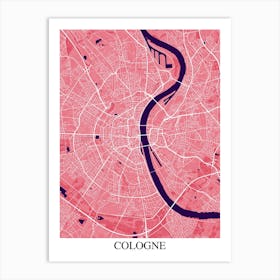 Cologne Pink Purple Art Print