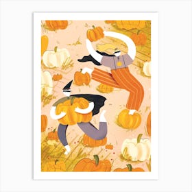 Pumpkin Pinchers Art Print