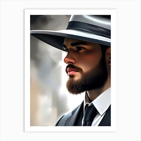 Creative Male Portrait 37 Art Print