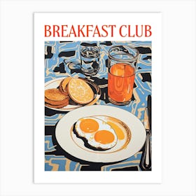 Breakfast Club Poster Food Art Print