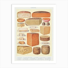 Cheeses Of The World Art Print